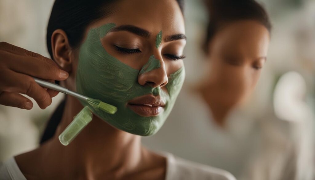 Professional facial for oily skin